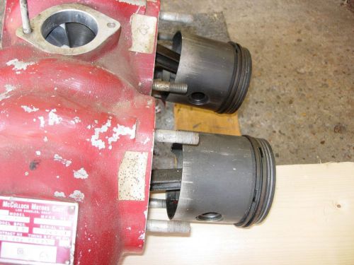 Vintage mc culloch 4 cyl. drone engine parts only