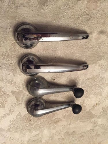 61-66 chevy truck door handles and window cranks oem