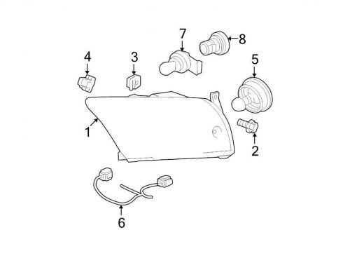 Chrysler oem dodge headlight wiring harness 05191190aa image 6