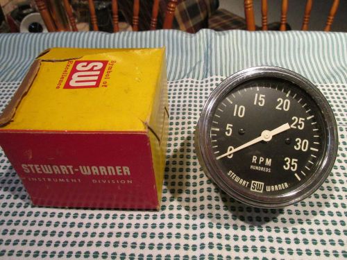 Vintage stewart warner 3500 rpm mechanical tachometer