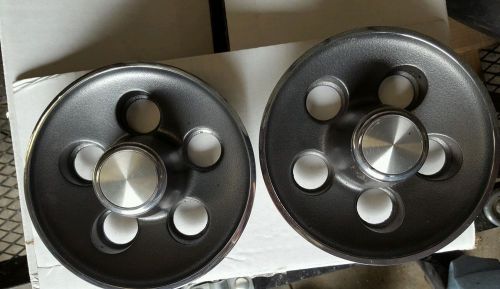 Mopar a body small bolt pattern rally wheel center cap - pair