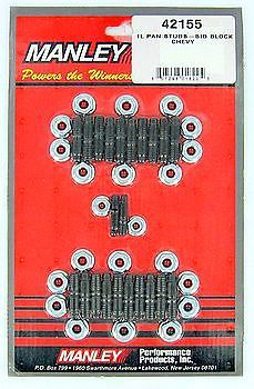 42155 manley oil pan stud kit big block chevy 396 427 454 496 540 bbc