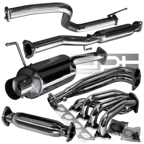 Purchase HONDA CIVIC HATCH BACK STAINLESS CATBACK EXHAUST 4.5"MUFFLER