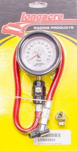 Longacre 52003 deluxe 2 ½” gid tire gauge 0-60 by ½ lb imca circle track