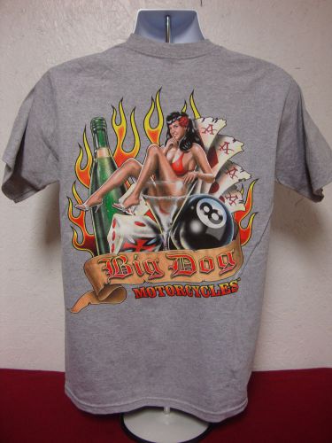 Big dog motorcycles gray man's ruin shirt 4xl short sleeve bdm