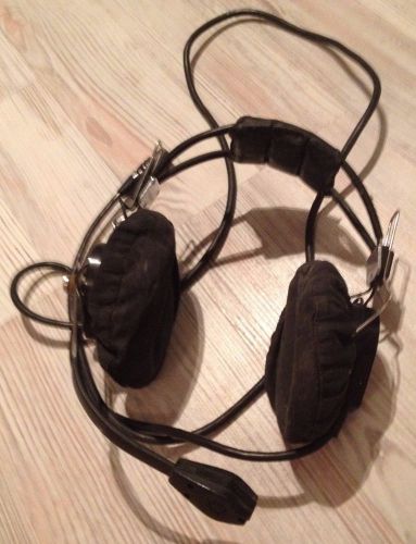 Vintage ussr aircraft military pilot test flight headphones rare good