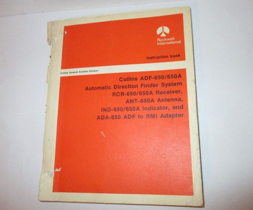 Collins adf-650 650a rcr-650 650a ant-650a ind-650 ada-650 maintenance manual