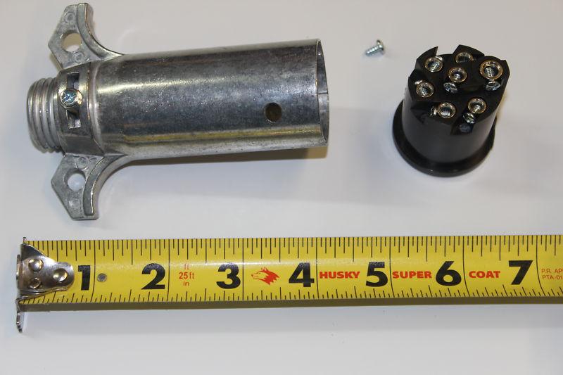 HD 7 POLE ROUND TRAILER CONNECTOR PLUG , US $15.00, image 5