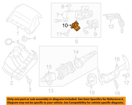 Mitsubishi oem 14-15 outlander-ignition switch 4408a142