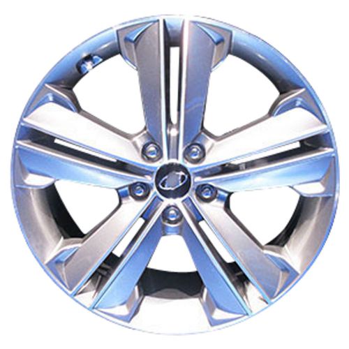 Oem reman 19x7.5 alloy wheel medium charcoal painted with machined face-70847