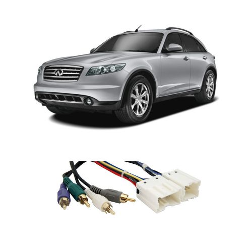Fits infiniti fx35 fx45 03-08 (premium) factory to aftermarket radio harness
