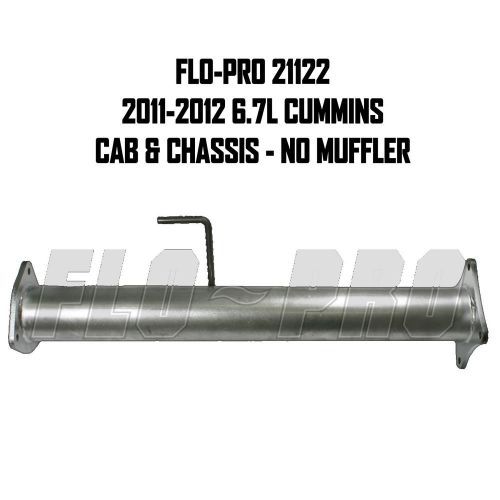 Purchase FloPro 21122 4" DPF Delete Race Pipe No Muffler 20112012