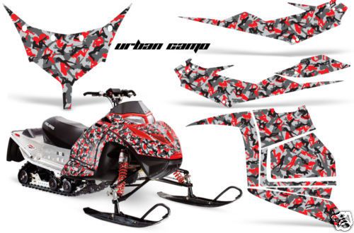 Amr racing decal kit polaris iq race 600 snowmobile sled wrap morning wood