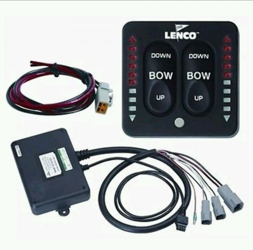 Lenco tactile trim tab switch kit w/ led indicator 15070-001 for 12 &amp; 24 volt