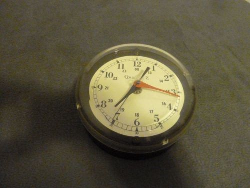 1970s lexan cased time bowl quartz-z &#034;mk iii&#034; marine clock/chronometer w/ o-ring