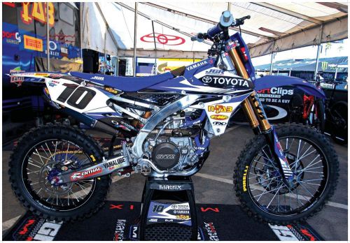 Yamaha yzf450 supercross race bike giant poster joe gibbs racing fmf fx graphics