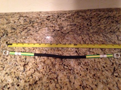#4awg 19" ground cable for solar battery setup.  crimped &amp; soldered bmw