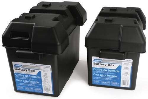 Camco 55372 group 27 large deep cycle battery box
