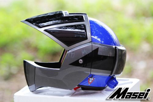 Masei gray 911 motorcycle motocross atv yamaha fokker helmet macross gundam 062