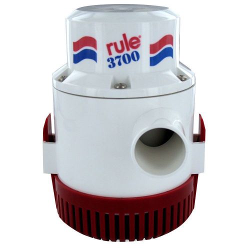 Rule 3700 gph boat bilge pump 24v dc model 16a non-automatic 1-1/2&#034; submersible