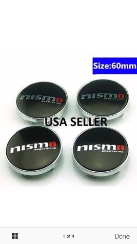 New jdm 4 pcs 60mm car emblem cover nismo racing sport