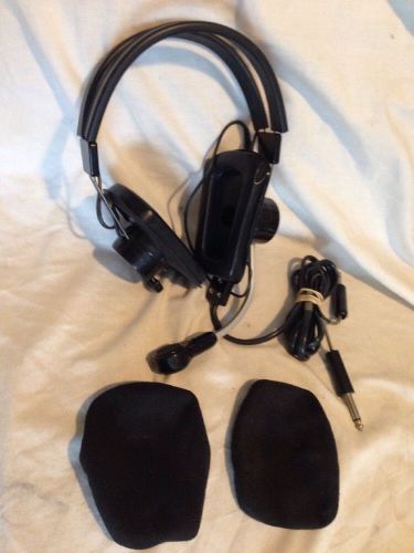 Vintage telex mrb 600 aviation flight headset faa tso c57 &amp; c58 *near perfect