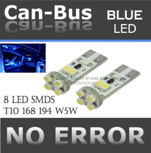 Icbeamer pair hyper blue canbus error free 8led license plate benz aud uf7925