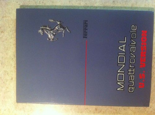 Ferrari quattrovalvole mondial nos owners manual rare u.s. version 1st edition