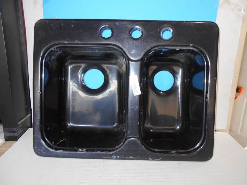 *rv lyons kitchen acrylic sink 25" x 19" x 6" black