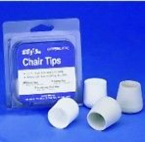 4 pack garelick 76010 chair tip 1" white poly self-locking design marine seat lc