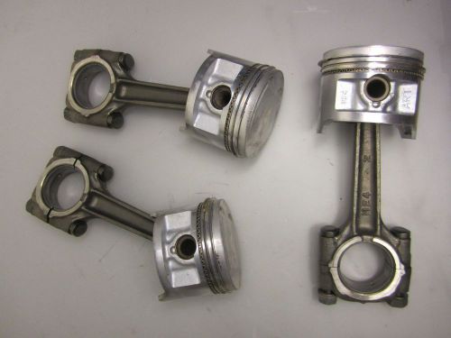 83 honda nighthawk 550 piston, rings, pin &amp; clips rod assembly  1 piston and rod