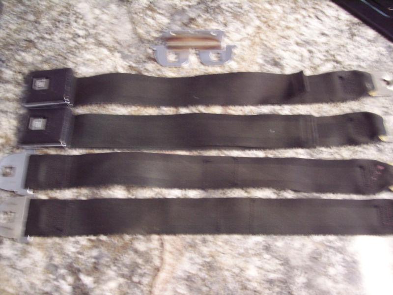 1964, 65, 66 Chevrolet Corvette ORIGINAL Black Seat Belts SET RCF-65 model# 1298, US $195.00, image 3