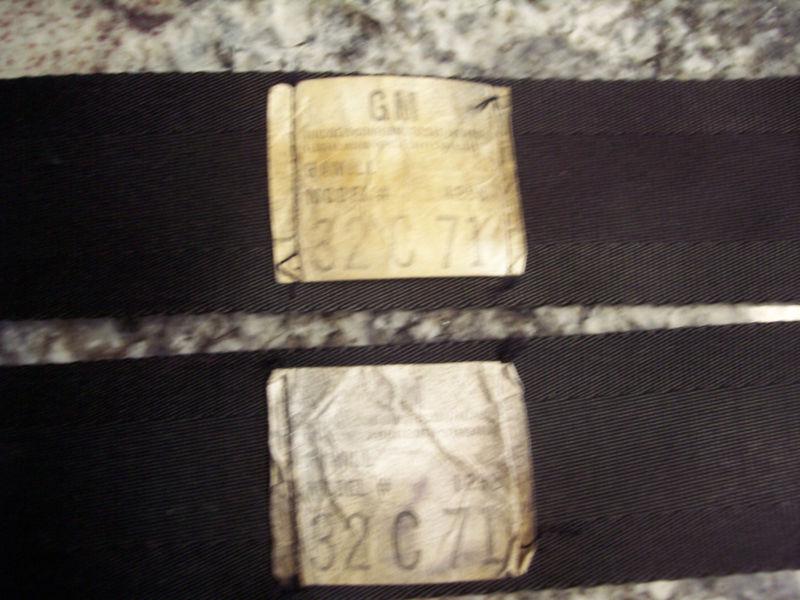 1964, 65, 66 Chevrolet Corvette ORIGINAL Black Seat Belts SET RCF-65 model# 1298, US $195.00, image 6