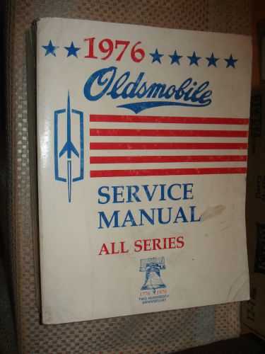 1976 oldsmobile shop manual service book original rare cutlass supreme f85 plus