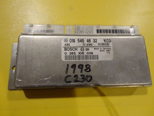 1998 mercedes c230 abs control computer module, 0195454632, 0 265 108 029 bosch