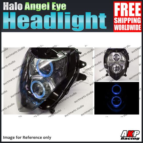 For suzuki gsx-r 1000 03-04 halo angel eye hid headlight lamp assembly blue sb