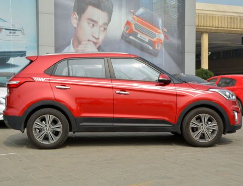 Car decal vinyl graphics side sticker body  racing stripe  for ix25 #cb26