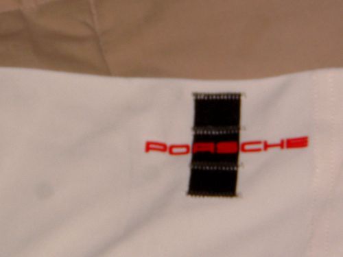 Porsche design driver's selection nos cream polo golf shirt usa:m, euro:l