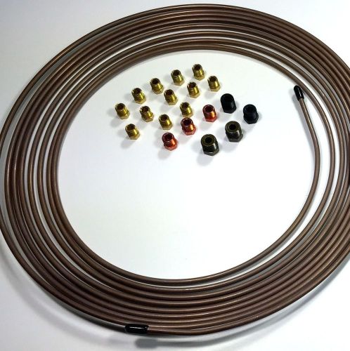 Copper nickel tubing 3/16&#034; 25 ft roll with fitting kit