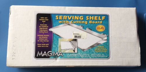 Magma serving shelf with cutting board