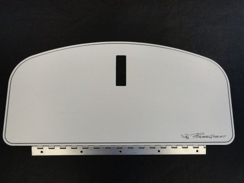Powerquest aluminum off white glove box door 21" x 9 7/8" marine boat