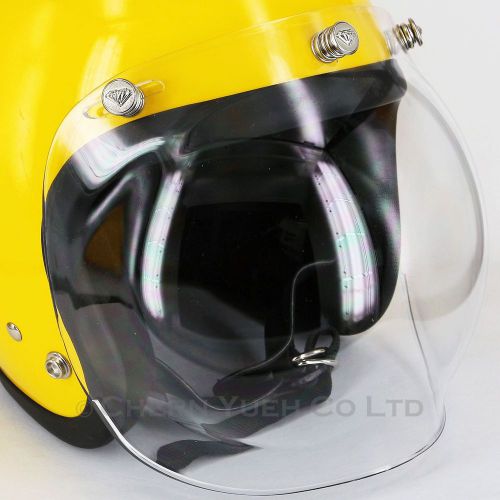 Uv clear lens bubble shield visor face mask diamond snaps for motorcycle helmets