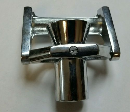 Bronze chrome plated  fishing rod chair gimbal for boats made in the usa