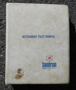 1962 instrument pilot manual - sanderson aviation - ifr - vor - ils - adf