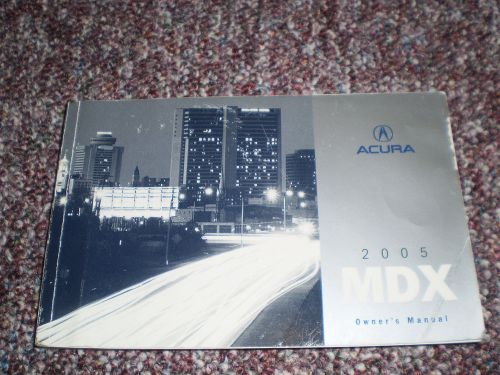 2005 acura mdx suv owners manual book guide all models