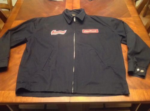 Edelbrock summit racing zip up shop jacket size large by screenworks