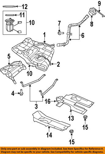 Mopar oem 4766132aa fuel system-heat shield