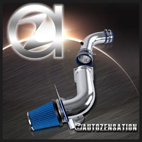 94-98 ford mustang base 3.8l v6 cold air intake system w/ blue filter