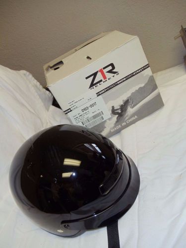 Z1r black 1/2 half helmet xs