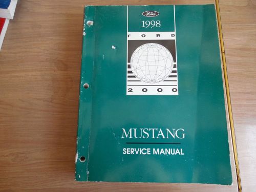 1998 ford mustang gt cobra service shop manual